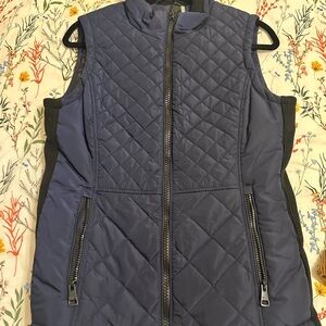 Andrew Marc Navy Quilted Vest